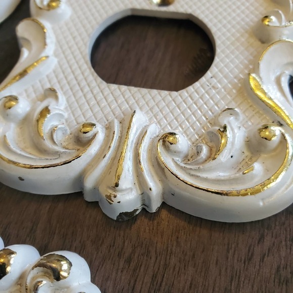 Antique National Lock Light Fixtures Victorian Country Style Set of 3 - Picture 3 of 6